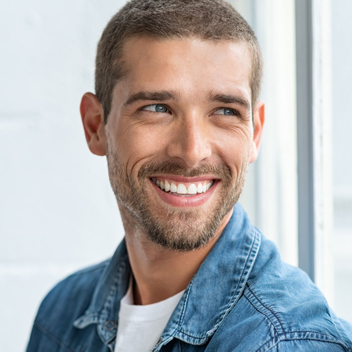 smiling woman with braces